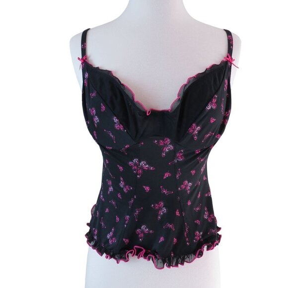 Vtg Y2K VICTORIA'S SECRET Sexy Little Things Women's Butterfly Corset Top NEW M - Picture 1 of 10